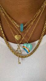 Collier Rainbow turquoise