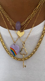 Collier Rainbow parme